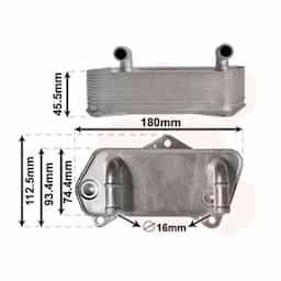 Radiateur d'huile de boîte automatique 58013701 International Radiators