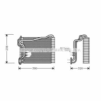 Evaporateur climatisation
