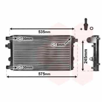 Radiateur, refroidissement du moteur *** IR PLUS *** 17002239 International Radiators Plus