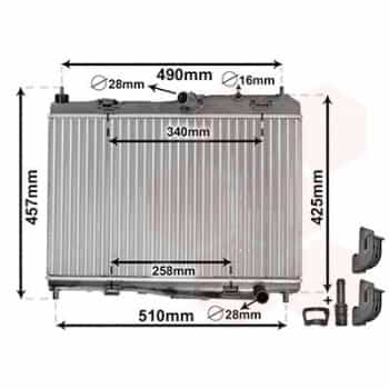 Radiateur, refroidissement du moteur *** IR PLUS *** 18002440 International Radiators Plus