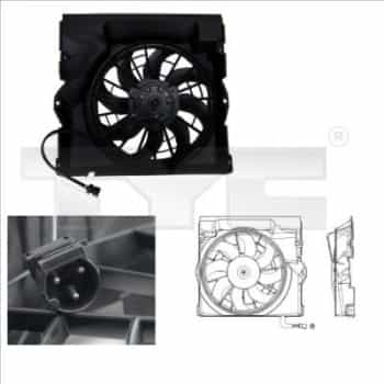 Ventilateur, refroidissement du moteur 803-0009 TYC