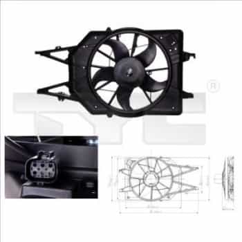 Ventilateur, refroidissement du moteur 810-0015 TYC