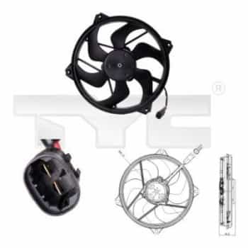 Ventilateur, refroidissement du moteur 826-0006 TYC