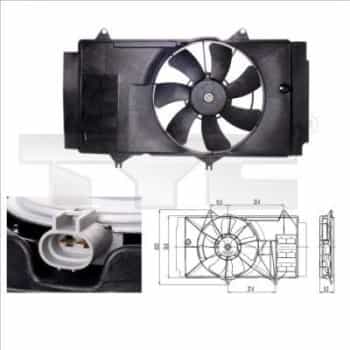 Ventilateur, refroidissement du moteur 836-0014 TYC