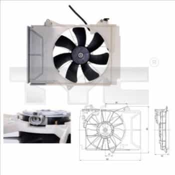 Ventilateur, refroidissement du moteur 836-0011 TYC