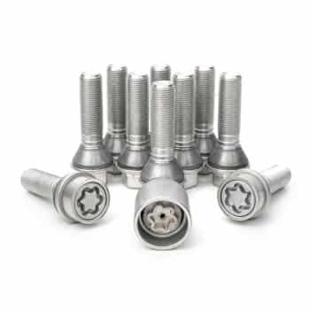 H&R Jeu de boulons de roue coniques avec anneau mobile M14x1,25 - Longueur 28mm - 10 pièces (par exemple BMW) - ave