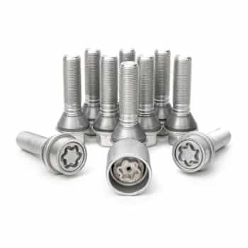 H&R Jeu de boulons de roue coniques avec anneau mobile M14x1,25 - Longueur 39mm - 10 pièces (par exemple BMW) - ave