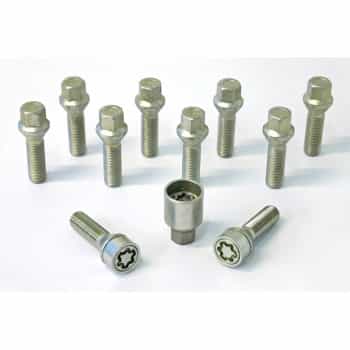 H&R Jeu de boulons de roue coniques M14x1,50 - Longueur 40mm - 10 pièces - avec blocages de roue