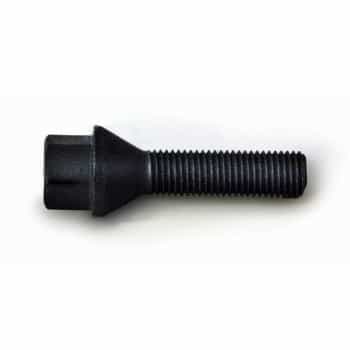 H&R Boulon de roue conique M12x1.50 - Longueur 28mm - Noir