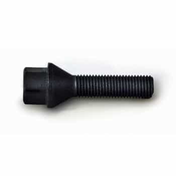 H&R Boulon de roue conique M12x1.50 - Longueur 45mm - Noir