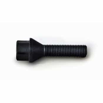 H&R Boulon de roue conique M12x1.50 - Longueur 48mm - Noir