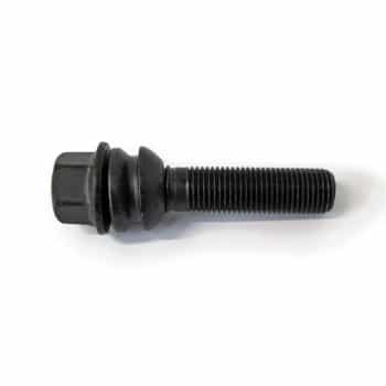 H&R Boulon de roue convexe avec anneau mobile R14 M14x1,50 - Longueur 26mm - Noir (ex. Porsche, VW T5, V