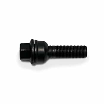 H&R Boulon de roue convexe R14 M14x1.50 - Longueur 30mm - Noir (ex. Audi Q3, Q5)