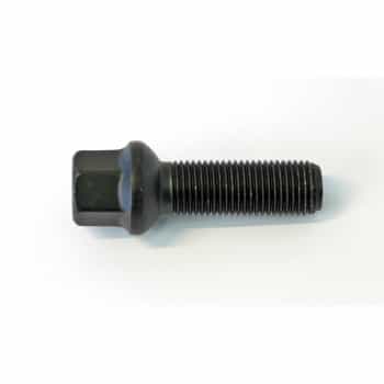 H&R Boulon de roue convexe R14 M14x1.50 - Longueur 31mm - Noir (ex. Mercedes, VW T4)
