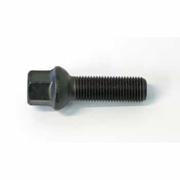 H&R Boulon de roue convexe R13 M14x1.50 - Longueur 31mm - Noir (ex. VAG)