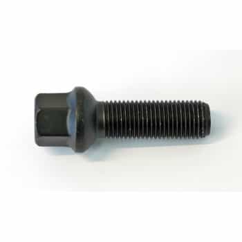 H&R Boulon de roue convexe R14 M14x1.50 - Longueur 35mm - Noir (ex. Mercedes, VW T4)