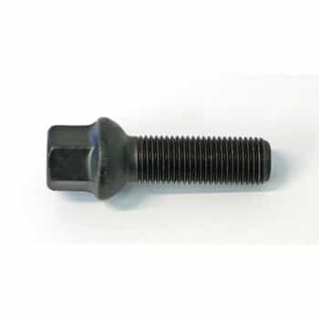 H&R Boulon de roue convexe R13 M14x1.50 - Longueur 37mm - Noir (ex. VAG)