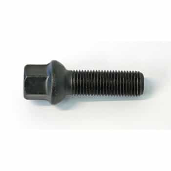H&R Boulon de roue conique R13 M14x1.50 - Longueur 38mm - Noir (ex VAG)