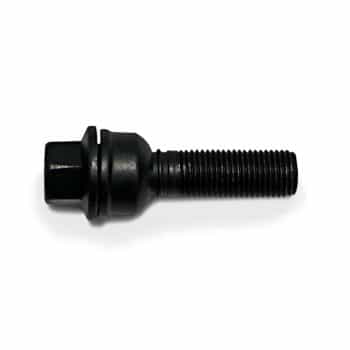 H&R Boulon de roue convexe R14 M14x1.50 - Longueur 41mm - Noir (ex. Audi Q3, Q5)