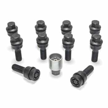 Jeu de boulons de roue H&R Bolconic R14 M14x1,50 - Longueur 41 mm - Noir - 10 pièces (par exemple Audi Q3, Q5) - in