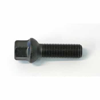 H&R Boulon de roue convexe R13 M14x1.50 - Longueur 42mm - Noir (par exemple Audi S5)