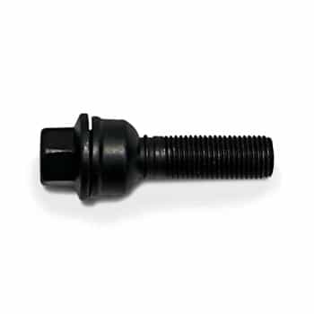 H&R Boulon de roue convexe R14 M14x1.50 - Longueur 42mm - Noir (ex. Audi Q3, Q5)