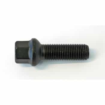 Boulon de roue H&R Sphérique R14 M14x1.50 - Longueur 43mm - Noir (par exemple Mercedes, VW T4)