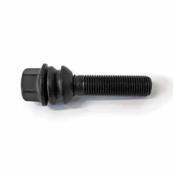 H&R Boulon de roue conique avec anneau mobile R14 M14x1.50 - Longueur 43mm - Noir (ex. Porsche, VW T5, V