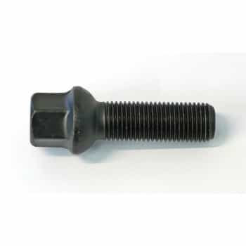 H&R Boulon de roue convexe R13 M14x1.50 - Longueur 45mm - Noir (par exemple Audi S5)