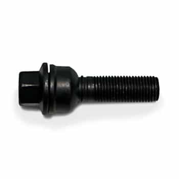 H&R Boulon de roue convexe R14 M14x1.50 - Longueur 45mm - Noir (ex. Audi Q3, Q5)