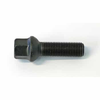 H&R Boulon de roue convexe R13 M14x1,50 - Longueur 47mm - Noir (ex. VAG)