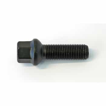 H&R Boulon de roue convexe R14 M14x1.50 - Longueur 50mm - Noir (ex. Mercedes, VW T4)