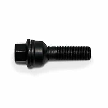 H&R Boulon de roue convexe R14 M14x1.50 - Longueur 50mm - Noir (ex. Audi Q3, Q5)