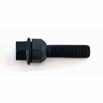 H&R Boulon de roue conique avec anneau mobile R14 M14x1.50 - Longueur 52mm - Noir (ex. Porsche)
