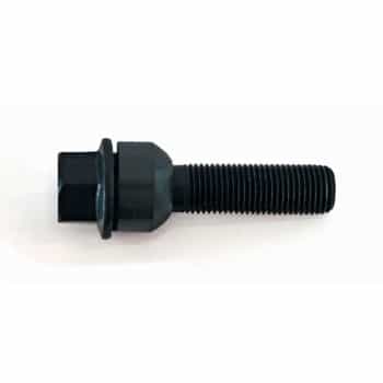 H&R Boulon de roue conique avec anneau mobile R16 M14x1.50 - Longueur 54mm - Noir (ex. Porsche)