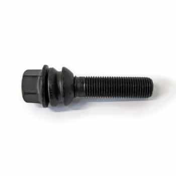 H&R Boulon de roue convexe avec anneau mobile R14 M14x1,50 - Longueur 54mm - Noir (ex. Porsche, VW T5, V