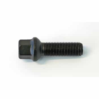 H&R Boulon de roue convexe R14 M14x1.50 - Longueur 55mm - Noir (ex. Mercedes, VW T4)