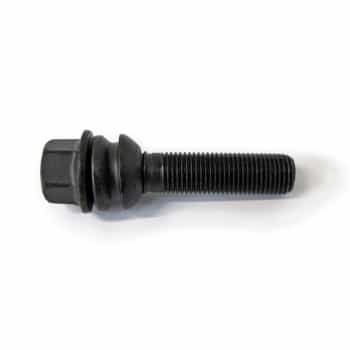 H&R Boulon de roue convexe avec anneau mobile R14 M14x1,50 - Longueur 56mm - Noir (ex. Porsche, VW T5, V