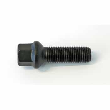 H&R Boulon de roue convexe R14 M14x1.50 - Longueur 60mm - Noir (ex. Mercedes, VW T4)