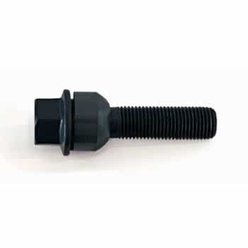 H&R Boulon de roue conique avec anneau mobile R16 M14x1.50 - Longueur 68mm - Noir (ex. Porsche)