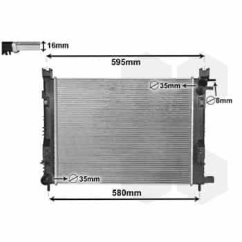 Radiateur, refroidissement du moteur 15002007 International Radiators