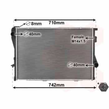 Radiateur, refroidissement du moteur *** IR PLUS *** 06002170 International Radiators Plus