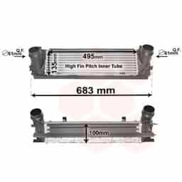 Intercooler, échangeur 06004467 International Radiators