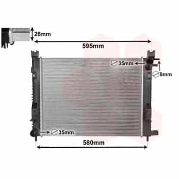 Radiateur, refroidissement du moteur 15002008 International Radiators