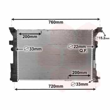 Radiateur, refroidissement du moteur 30002652 International Radiators