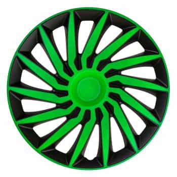 Jeu d'enjoliveurs 4 pièces Kendo 13 pouces noir / vert