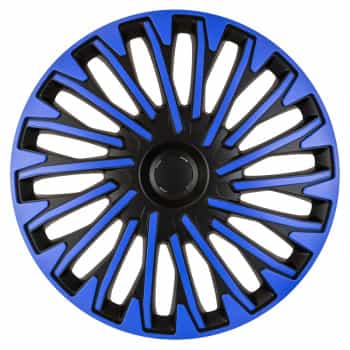Jeu de 4 enjoliveurs Soho 16 pouces noir / bleu