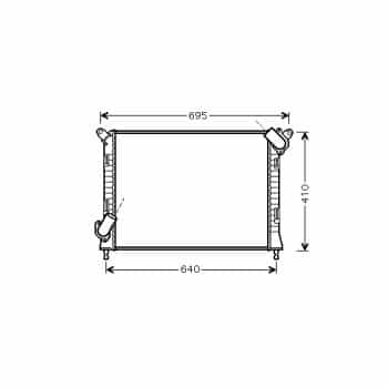 Radiateur, refroidissement du moteur 06002307 International Radiators