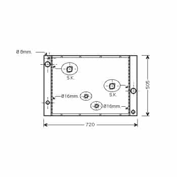 Radiateur, refroidissement du moteur 06002338 International Radiators