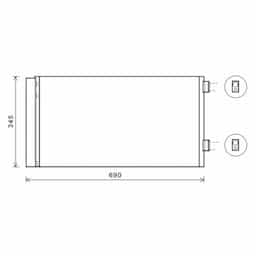 Condenseur, climatisation 06005414 International Radiators